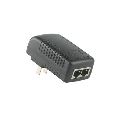 US Plug PoE Injector Adapter - 48V Actieve Power Over Ethernet Voeding IEEE 802.3af/at voor IP-camera's, Draadloze AP's, VoIP-telefoons