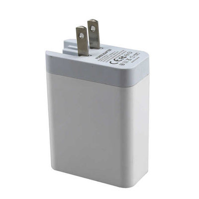 US Plug 2-Port Wall Charger ¥ 45W Fast Charging Adapter met USB-C en USB-A-uitgang voor telefoon, tablet, laptop, thuis en reizen