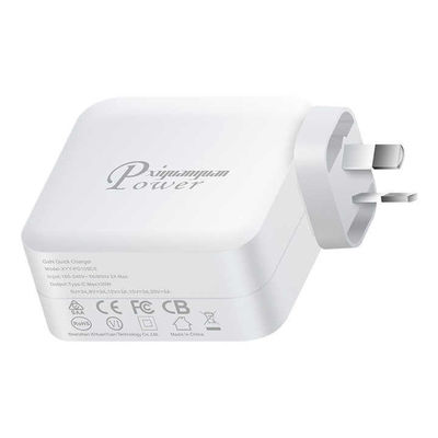 US Plug 100W USB-C Wandlader  2-pin High Power Adapter voor Laptop, Tablet, Telefoon, Type-C apparaten (100  240V Input)