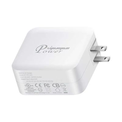 US Plug 100W wandlader   Dual USB-C & USB-A Fast Charging Adapter voor laptop, tablet, telefoon, reisgebruik (100  240V Input)