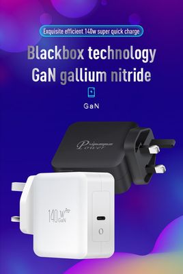 UK Plug 140W USB-C Wall Charger ¢ High Power 2-Pin Fast Charging Adapter voor Laptop, Tablet, Type-C apparaten (100 ¢ 240V Input)