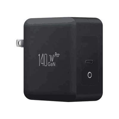 US 2-pin wandoplader met één USB-C-poort, 140W high-speed output, snellaad adapter voor laptop/mobiele