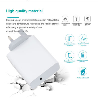 UK 2-pin USB-C wandlader, 60W High-Speed Output Power Adapter voor laptop/tablet/telefoon