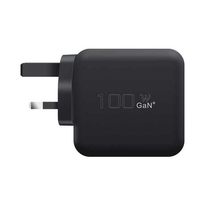 UK / EU 2-pin wandoplader met USB-C-poort, 100W High-Speed Output Power Adapter voor laptop/tablet/telefoon