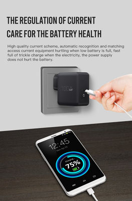 UK / EU 2-pin wandoplader met USB-C-poort, 100W High-Speed Output Power Adapter voor laptop/tablet/telefoon