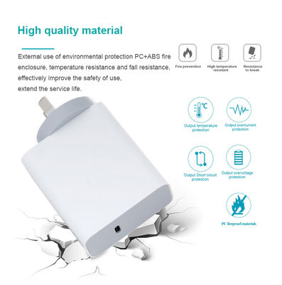 AU 2-Pin USB-C muuroplader, 60W High-Speed Output Power Adapter voor laptop, tablet, mobiele telefoon