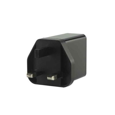 EU 2-pins USB-C en USB-A Wandlader, 45W Dubbele Poort Adapter voor Laptop, Tablet en Smartphone