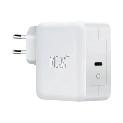 EU 2-pins USB-C Wandlader, 140W Snelle Type-C Stroomadapter voor Krachtige Laptops, Tablets en Mobiele Apparaten
