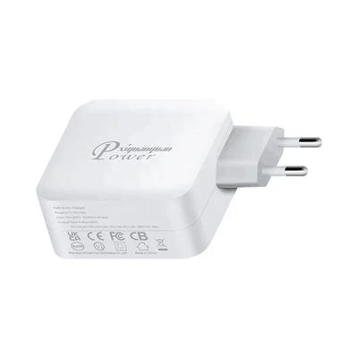 EU 2-pins USB-C Wandlader, 140W Snelle Type-C Stroomadapter voor Krachtige Laptops, Tablets en Mobiele Apparaten