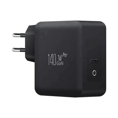 EU 2-pins USB-C Wandlader, 140W Snelle Type-C Stroomadapter voor Krachtige Laptops, Tablets en Mobiele Apparaten