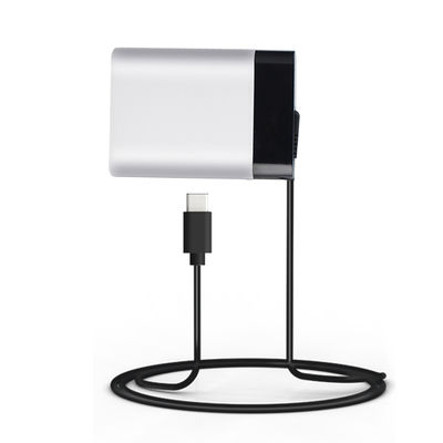 60W USB-C-voedingsadapter met vaste kabel, snelle Type-C-wandlader voor laptop, tablet en smartphone