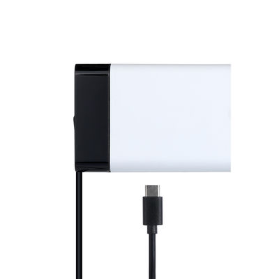 60W USB-C-voedingsadapter met vaste kabel, snelle Type-C-wandlader voor laptop, tablet en smartphone