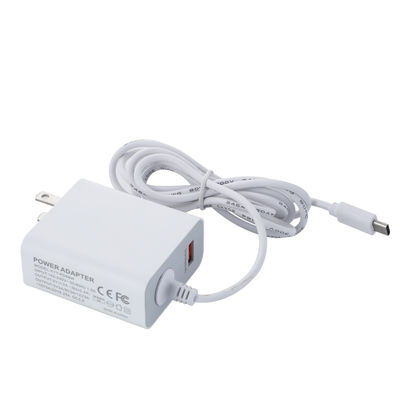 60W USB-C US Wandlader met Vaste Kabel, Snelle Type-C Stroomadapter voor Smartphones, Tablets en Laptops
