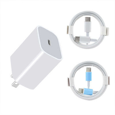 20W USB-C en USB-A US Wandlader met Kabel, Snellaadadapter voor Smartphones en Tablets