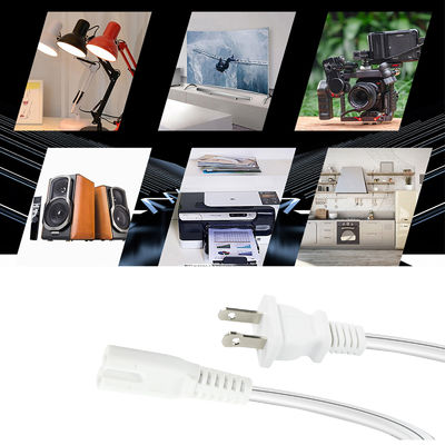 QIUCABLE TV Power Cord - 2Pack 10FT 2 Prong Non-Polarized Plug NEMA 1-15P tot C7 Figuur 8 Vervangingstoevoerkabel (B0D7RKLTSJ)