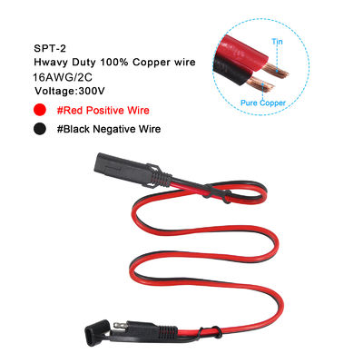 QIUCABLE SAE Snelsluiting Verlengsnoer 6Ft 16AWG SAE naar SAE Snelle Aansluiting (B09N3M51Y5)