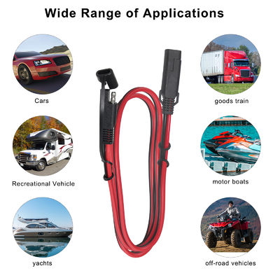 QIUCABLE SAE Snelsluiting Verlengsnoer 6Ft 16AWG SAE naar SAE Snelle Aansluiting (B09N3M51Y5)