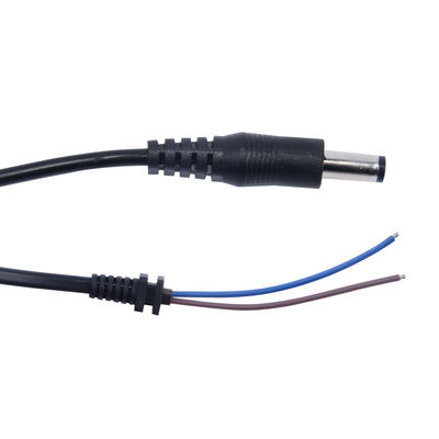 DC Male Plug to Tined Wire Pigtail Cable 5,5x2,1 mm voor 12V stroomvoorziening