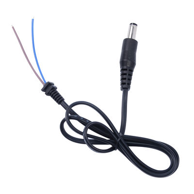 DC Male Plug to Tined Wire Pigtail Cable 5,5x2,1 mm voor 12V stroomvoorziening