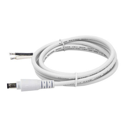 DC Male stekker / Female jack naar vertinde blanke draad - 5,2 mm x 2,1 mm voedingsconnector kabel voor CCTV, LED, doe-het-zelf toepassingen