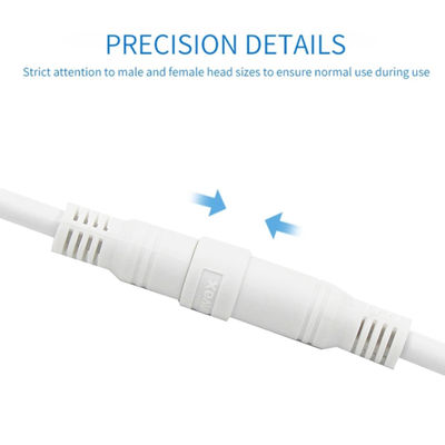 DC-stroomkabel met inline 303 rocker switch 5,5x2,1 mm