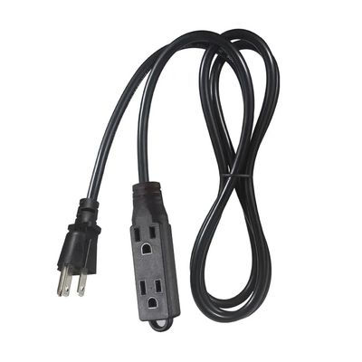 NEMA 5-15P naar Enkele Stopcontact Verlengsnoer - 3-polige AC-stekker naar 1-uitgangskabel voor Thuis, Kantoor, Werkplaats, 125V 13A