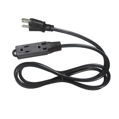 NEMA 5-15P naar Enkele Stopcontact Verlengsnoer - 3-polige AC-stekker naar 1-uitgangskabel voor Thuis, Kantoor, Werkplaats, 125V 13A
