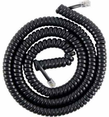 Gekrolde kabel van de telefoon-RJ9/RJ10 tot RJ9 verlengkabel voor vaste telefoon telefoon bureau telefoon en kantoor PBX systeem