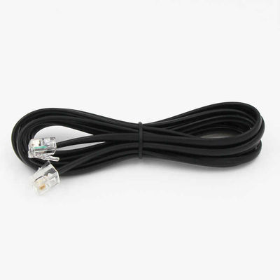 RJ11-telefoonverlengkabel - 2P4C/4P4C-draad voor vaste telefoon, fax, DSL-modem, muurjack, thuis- of kantoorgebruik
