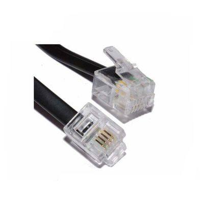 RJ11-telefoonverlengkabel - 2P4C/4P4C-draad voor vaste telefoon, fax, DSL-modem, muurjack, thuis- of kantoorgebruik