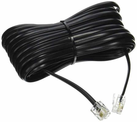 RJ11-telefoonverlengkabel - 2P4C/4P4C-draad voor vaste telefoon, fax, DSL-modem, muurjack, thuis- of kantoorgebruik