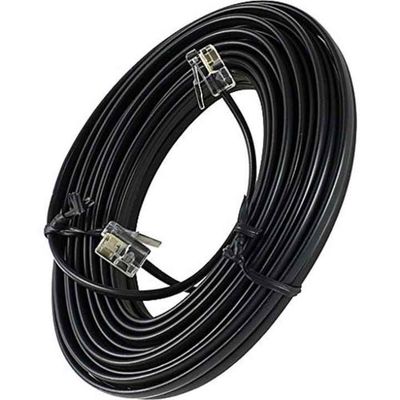 RJ11-telefoonverlengkabel - 2P4C/4P4C-draad voor vaste telefoon, fax, DSL-modem, muurjack, thuis- of kantoorgebruik