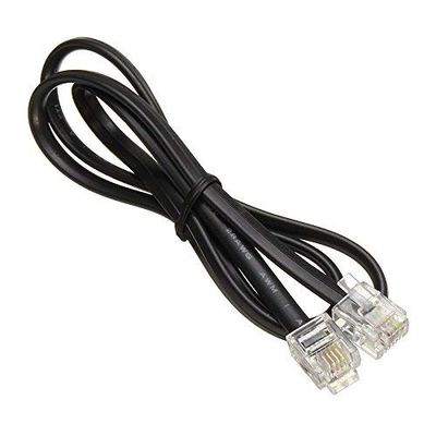 RJ11-telefoonverlengkabel - 2P4C/4P4C-draad voor vaste telefoon, fax, DSL-modem, muurjack, thuis- of kantoorgebruik