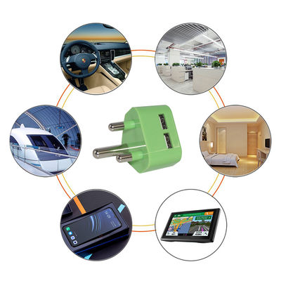 SA Plug Dual USB-A Wandlader 5V 2.4A voor Mobiele Apparaten