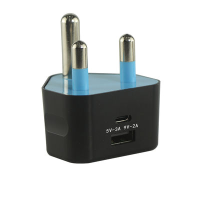 SA Plug USB-oplader met USB-C- en USB-A-poorten 5V 3.4A