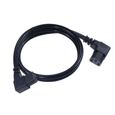 Haakse C13 naar C13 stroomverlengkabel 90 graden IEC 60320 stekker naar contactdoos kabel voor PDU servermonitor