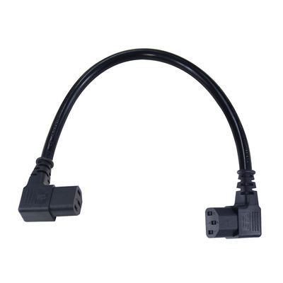 Haakse C13 naar C13 stroomverlengkabel 90 graden IEC 60320 stekker naar contactdoos kabel voor PDU servermonitor