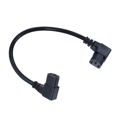 Haakse C13 naar C13 stroomverlengkabel 90 graden IEC 60320 stekker naar contactdoos kabel voor PDU servermonitor