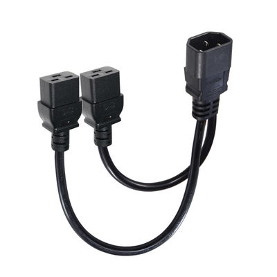 IEC 60320 Man tot 2 x C19 Vrouwelijke Y-kabel C14 tot Dual C19 Power Splitter-kabel voor PDU Server Rack Data Center