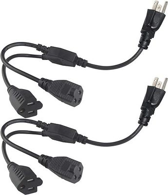NEMA 5-15P naar 4-weg Amerikaanse stopcontact stroomverdeler snoer 125V 15A