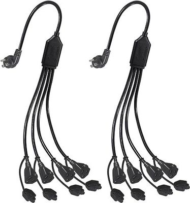 NEMA 5-15P naar 4-weg Amerikaanse stopcontact stroomverdeler snoer 125V 15A