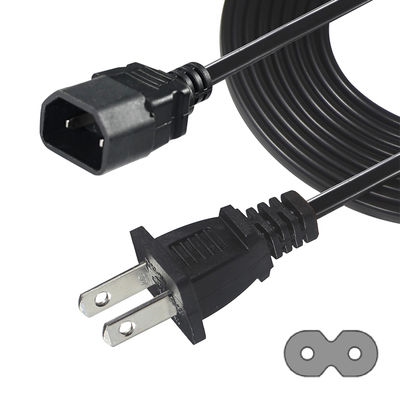 NEMA 1-15P naar IEC C18 netsnoer voor laptopadapters en projectoren