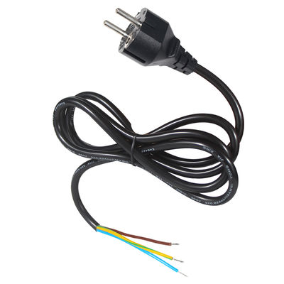 EU CEE 77 AC-netsnoer met stripeinden voor industriële apparatuur