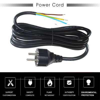 EU CEE 77 AC-netsnoer met stripeinden voor industriële apparatuur