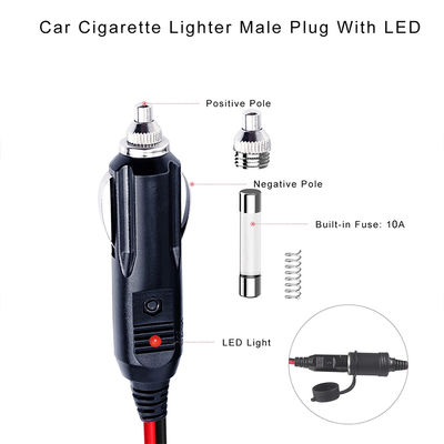 12-24 Volt Autobattery Charger Met Cigarette Lighter Adapter Man tot Man