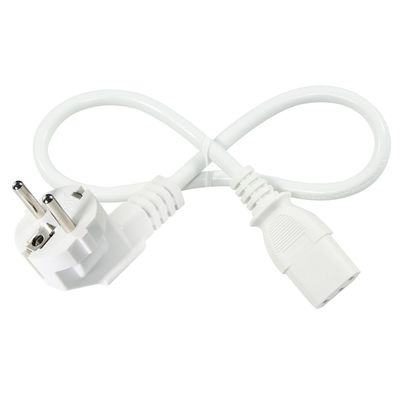 EU 3-pins stekker naar IEC C13 netsnoer - Europese stroomkabel voor computer, monitor, printer, adapter, 250V 10A