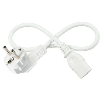 EU Schuko Plug to IEC C13 Power Cord 250V 10A Zwart