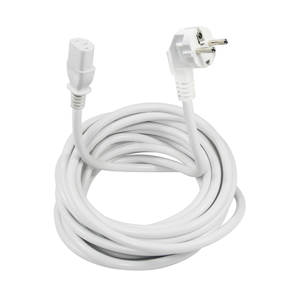 EU 3-pins stekker naar IEC C13 netsnoer - Europese stroomkabel voor computer, monitor, printer, adapter, 250V 10A