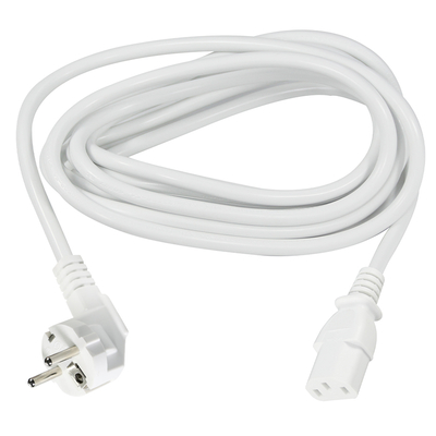 EU 3-pins stekker naar IEC C13 netsnoer - Europese stroomkabel voor computer, monitor, printer, adapter, 250V 10A