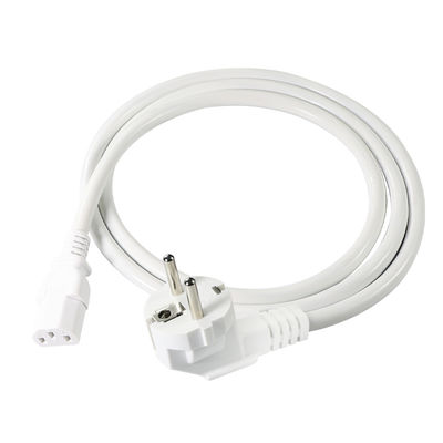 EU Schuko Plug to IEC C13 Power Cord 250V 10A Zwart